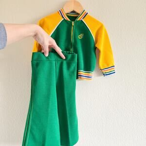 Vintage 70's flare legged track suit set